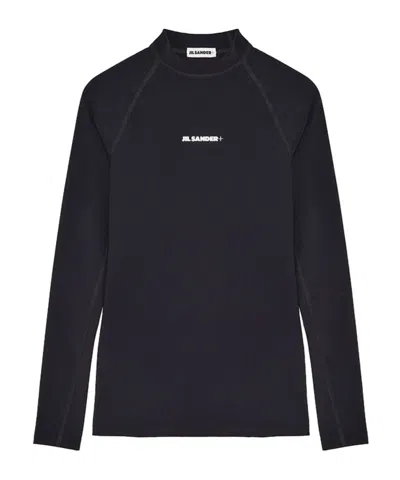 Jil Sander Surf Long Sleeve T-shirt In Black