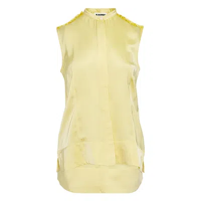 Jil Sander Sustainable Fluid Shirt In Yellow