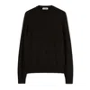 Jil Sander Crewneck Long-sleeved Jumper In Black