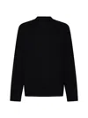 Jil Sander Midweight Alpaca Wool Sweater In Black