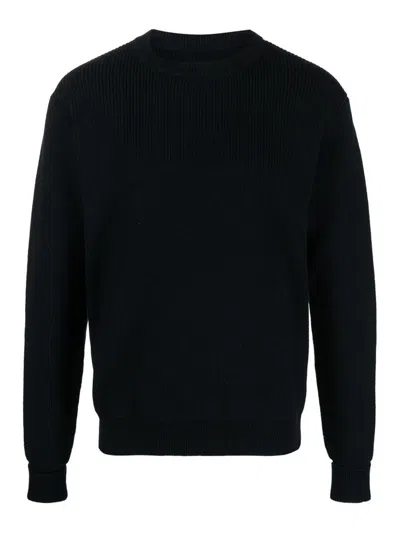 Jil Sander Zip-fastening Wool Jumper In Blue