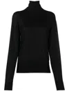 Jil Sander Roll-neck Cashmere Jumper In Black