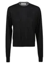Jil Sander Cashmere And Silk Blend Sweater In Black