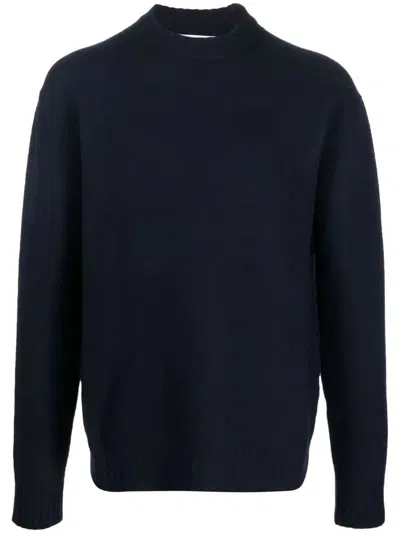 Jil Sander Sweater Cn Ls Clothing In Blue