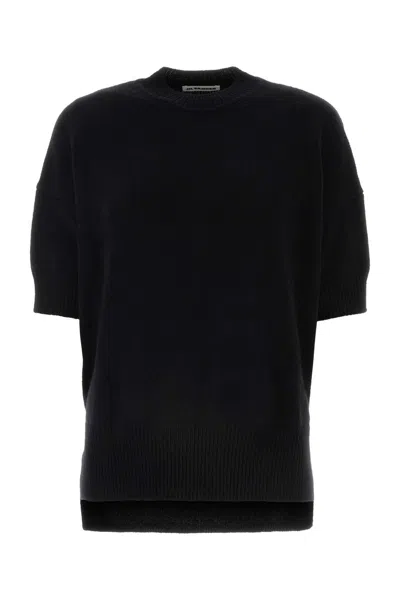 Jil Sander Sweater Cn Ss In Black