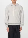 Jil Sander Hoodie With Logo Print In Gray