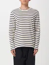Jil Sander Horizontal Stripe-print Sweatshirt In Multi