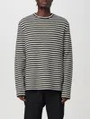 Jil Sander Striped Wool Compact Jersey T-shirt Men In White