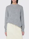 Jil Sander Light Grey Wool-blend Sweater In Gray