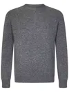 Jil Sander Luxurious Wool And Alpaca Blend Sweater With Regular Fit And Sophisticated Texture In Smoke