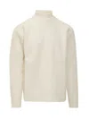 Jil Sander Man Turtleneck Ivory Size 42 Wool In White