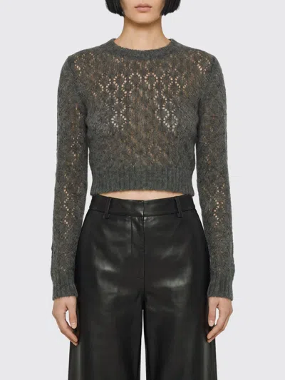 Jil Sander Sweater Woman Color Grey In Green