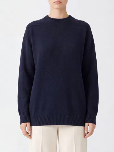 Jil Sander Sweater Woman Color Navy In Blue