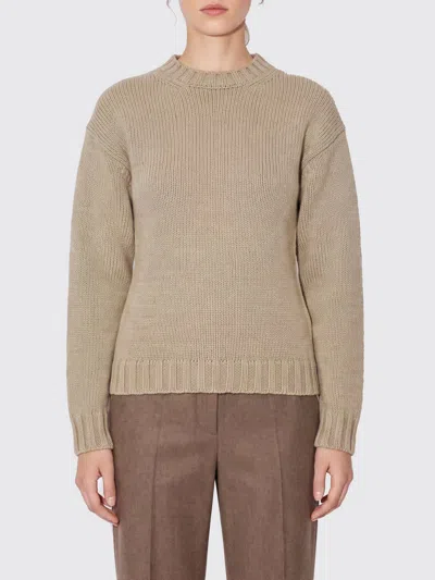 Jil Sander Sweater Woman Color Sand In Brown