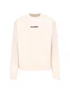 Jil Sander Logo Print Crewneck Sweatshirt