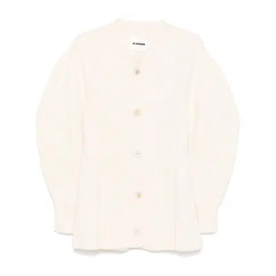 Jil Sander Sweaters In White