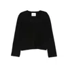 Jil Sander Ribbed Wool-mohair Blend Sweater In Black