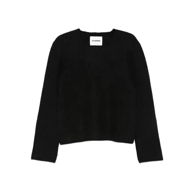 JIL SANDER SWEATERS BLACK