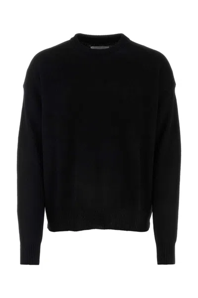 Jil Sander Dark Blue V Neck Cardigan In Navy