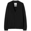 Jil Sander V Neck Cardigan Made From Wool In Blue