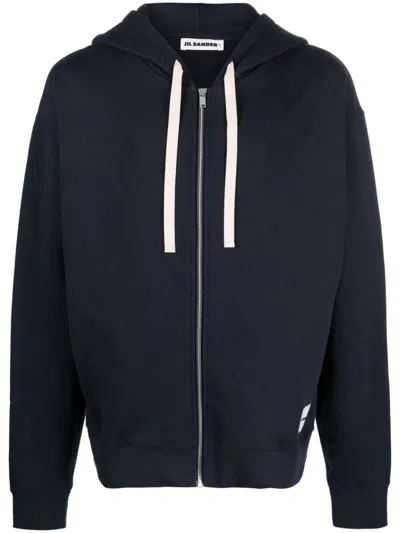 Jil Sander Zip Sweatshirt. Clothing In Blue