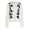 Jil Sander Embroidered Wool Jumper In White