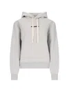 Jil Sander Grey Cotton Hoodie In Grey