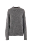 Jil Sander Oversized Alpaca And Wool-blend Sweater In Grey