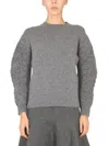 Jil Sander Wool Blend T-shirt With Soft Shoulders In Grey