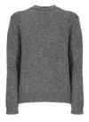 Jil Sander Luxurious Wool And Alpaca Blend Sweater With Regular Fit And Sophisticated Texture In Grey
