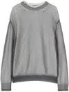 Jil Sander Layered Jumper In Sky Grey