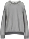 Jil Sander Layered Jumper In Sky Grey