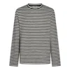Jil Sander Striped Wool Compact Jersey T-shirt Men In White