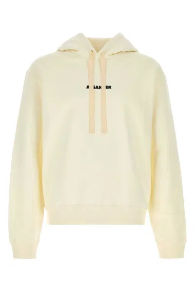 Jil Sander Sweatshirt 149 W/hoodie In Yellow