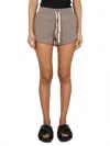 Jil Sander Relaxed-fit Sweatshirt Bermuda With Drawstring Waistband In Grey