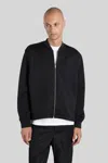 Jil Sander Zip-up Long-sleeved Bomber Jacket In Black