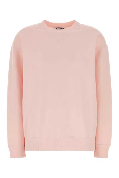 Jil Sander Sweatshirt Cn Ls Pnt In Pink