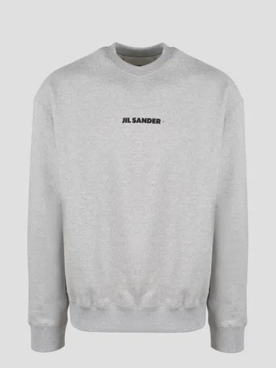 JIL SANDER LOGO CREW NECK SWEATSHIRT