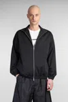 Jil Sander Balloon-sleeve Bomber Jacket In Black