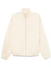 Jil Sander Zipped Bomber Jacket In Neutrals