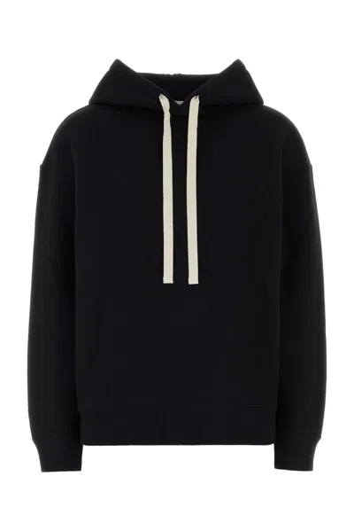 Jil Sander Sweatshirt W/hoodie Pnt In Black