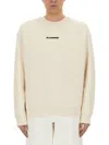 Jil Sander Logo Print Crewneck Sweatshirt