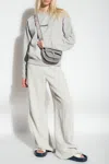Jil Sander White T-shirt With Contrasting Logo Print In Grey