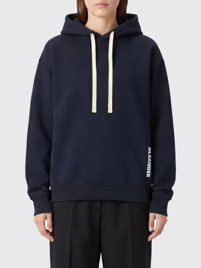 Jil Sander Sweatshirt Woman In Blue