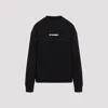 Jil Sander Oversized Crewneck Sweatshirt With Front Logo In Black