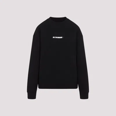 JIL SANDER SWEATSHIRTS BLACK