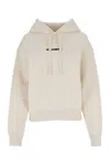 Jil Sander Cotton Hooded Sweatshirt In Yellow