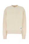Jil Sander Sweatshirt With Logo Patch In Yellow