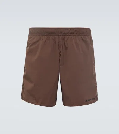 Jil Sander Badeshorts In Beaver