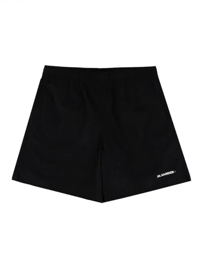 Jil Sander Swimsuit With Logo In Black